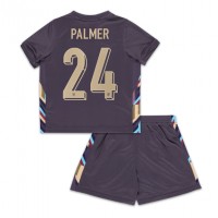 England Cole Palmer #24 Auswärts Trikotsatz Kinder EM 2024 Kurzarm (+ Kurze Hosen)